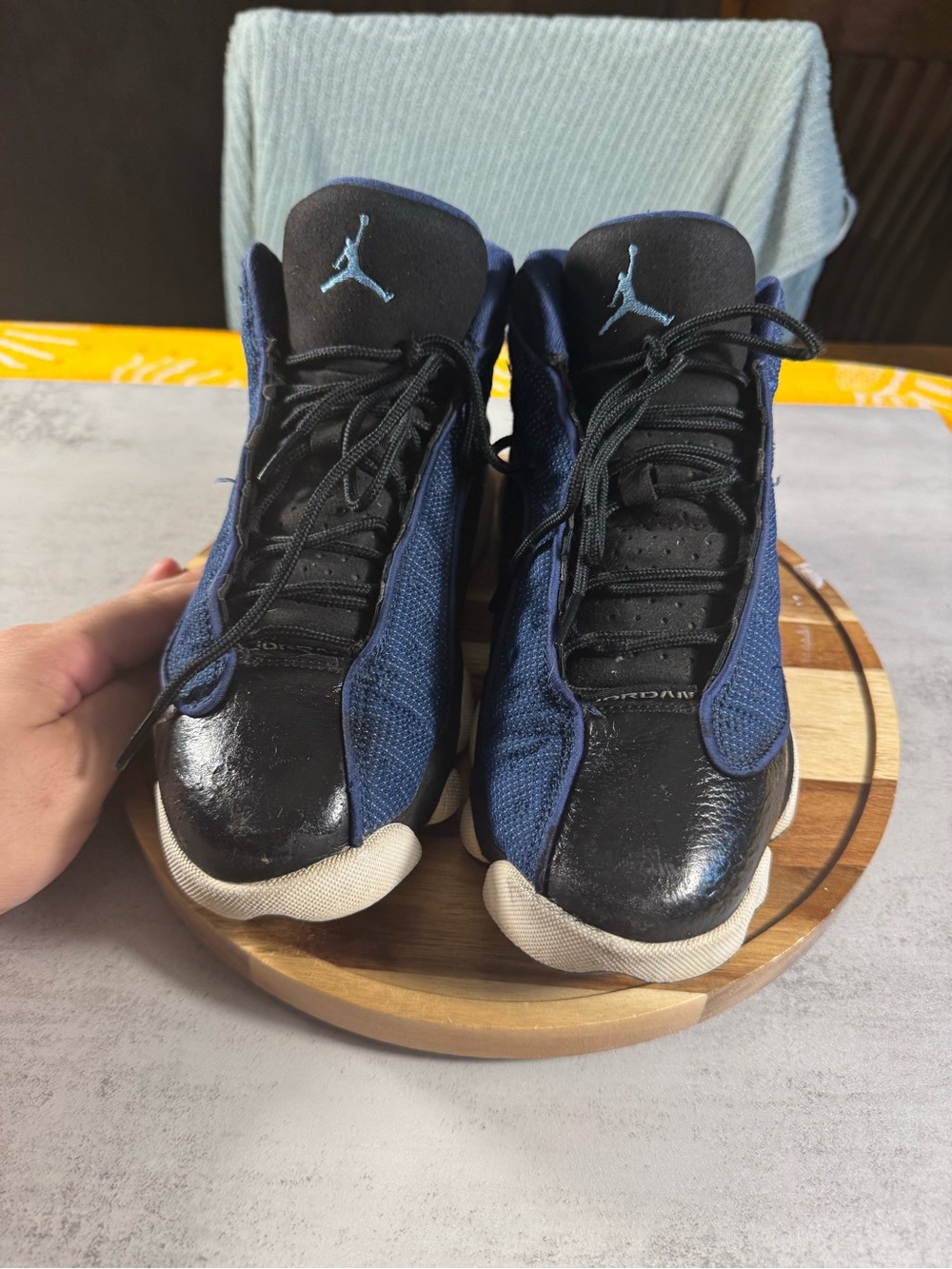 Nike Air Jordan 13 Retro Brave Blue  Shoes  Men’s 8/womens9.5 - Picture 3 of 6